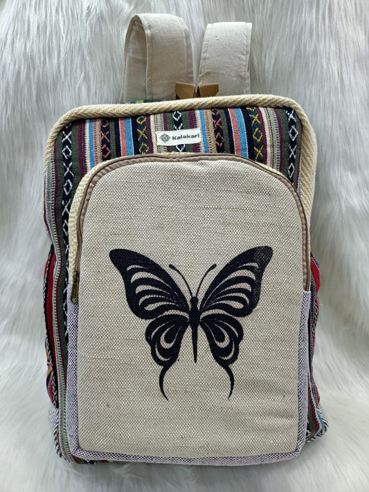 Hemp Art Bagpack (Butterfly)