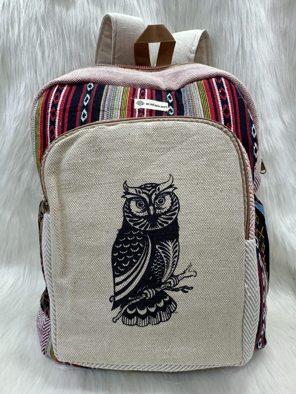 Hemp Art Bagpack (Owl)