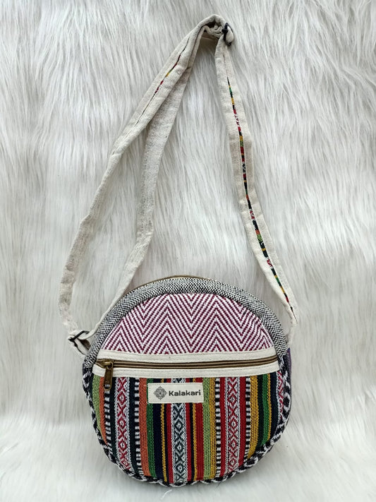 Kalakari Hemp Round Sling Bag (Assorted)