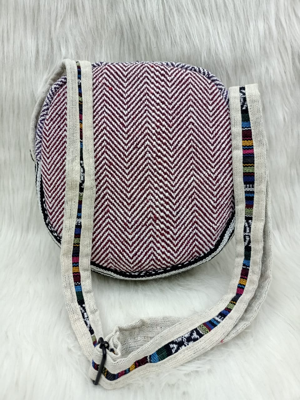 Kalakari Hemp Round Sling Bag (Assorted)