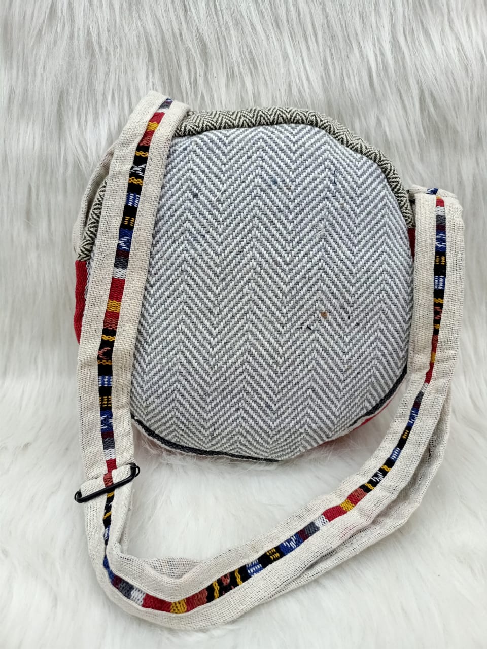 Kalakari Hemp Round Sling Bag (Assorted)